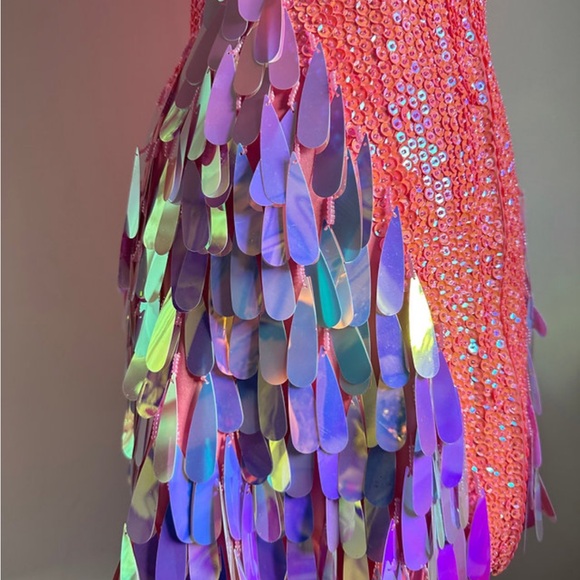 Heyami Electric Pink Disuko Dress NWT US 4 - Picture 2 of 10